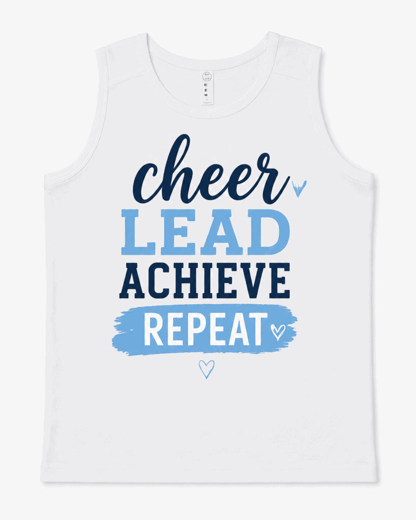 Cheer Lead Achieve Repeat Tank
