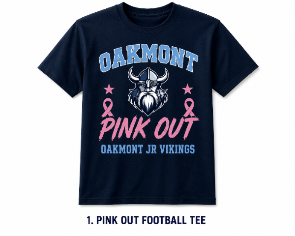 Pink Out Football T-shirt